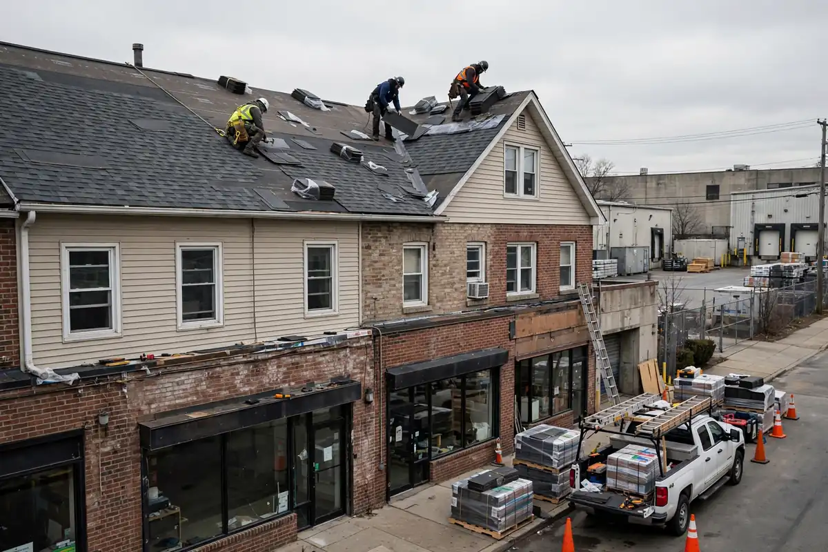 Asphalt Shingle Roof Replacement in Quincy Avenue, Kearny, NJ 07032
