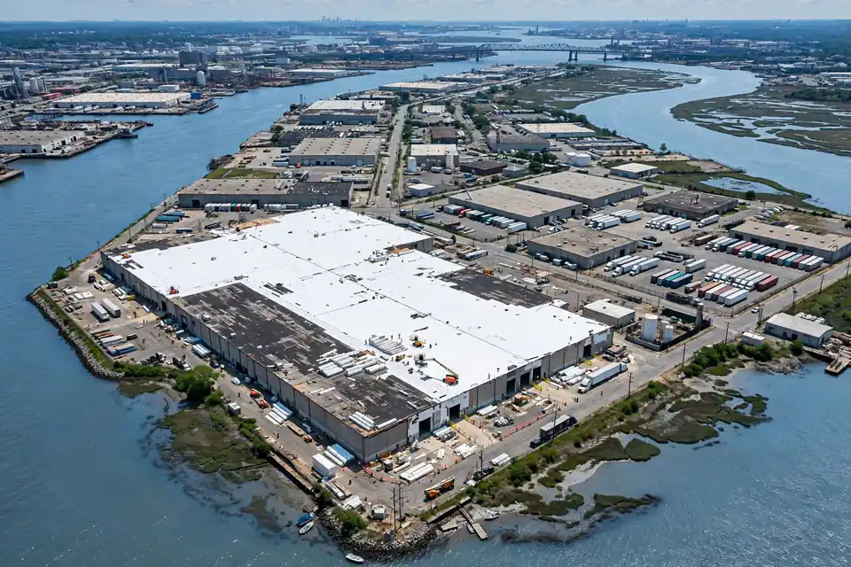 Localización de techo comercial en el sur de Kearny, Kearny, NJ 07032