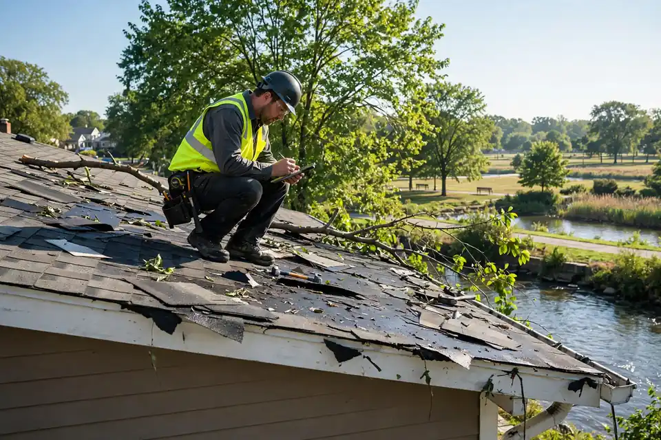 Reemplazamiento del techo de seguro en Schuyler, Kearny, NJ 07032