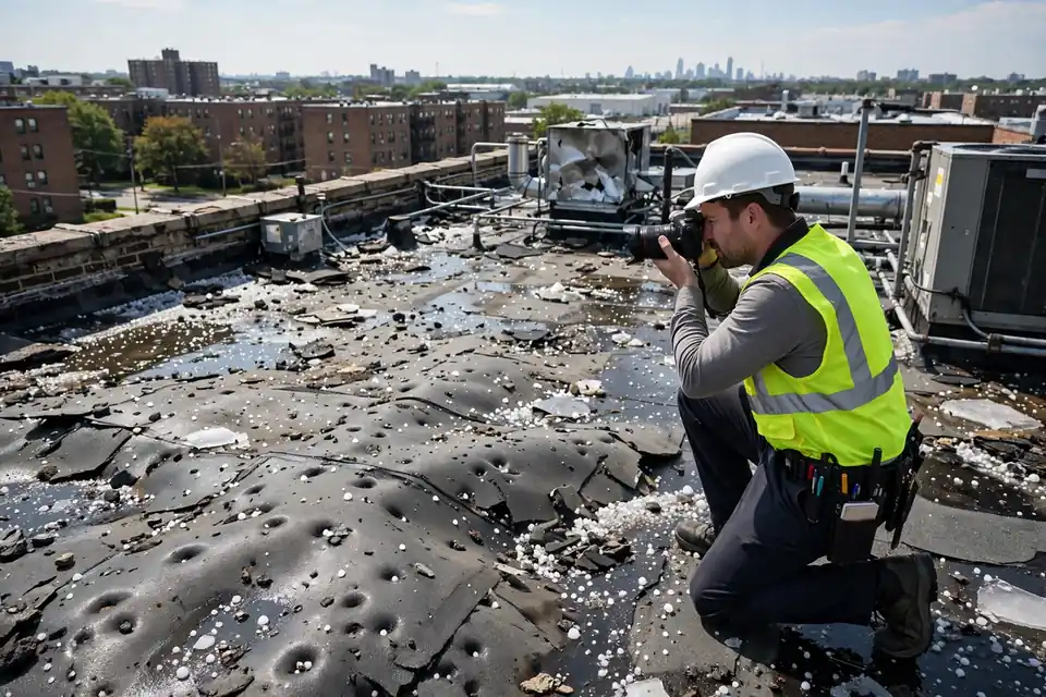 Reemplazamiento del techo del seguro en Kearny Sur, Kearny, NJ 07032
