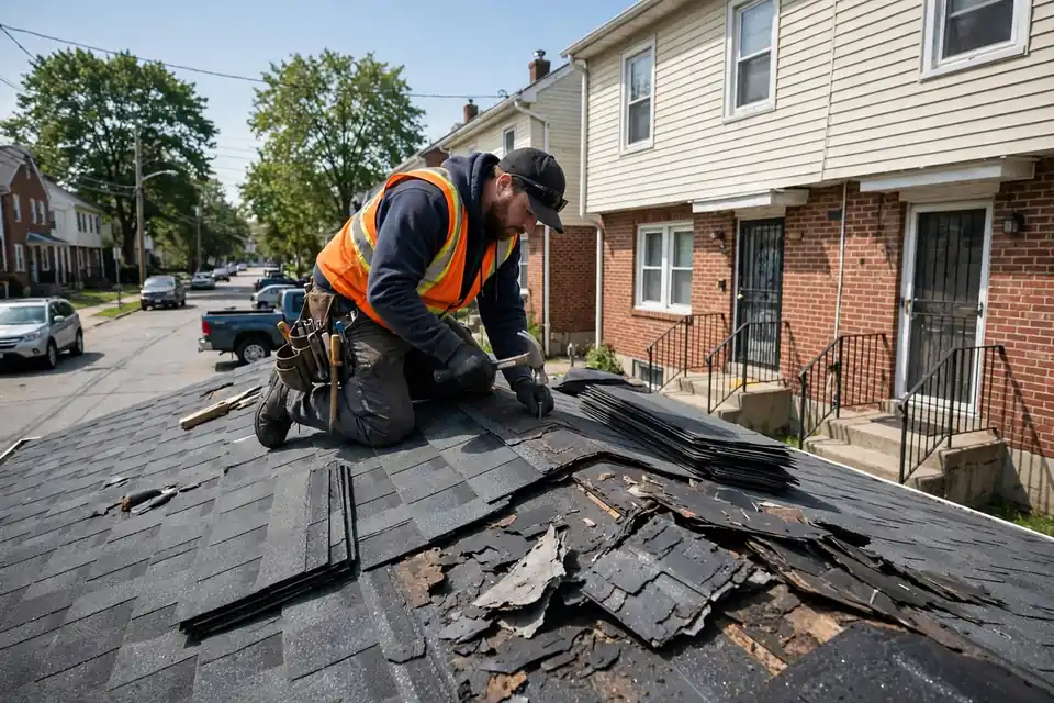 Reemplazamiento parcial en Quincy Avenue, Kearny, NJ 07032