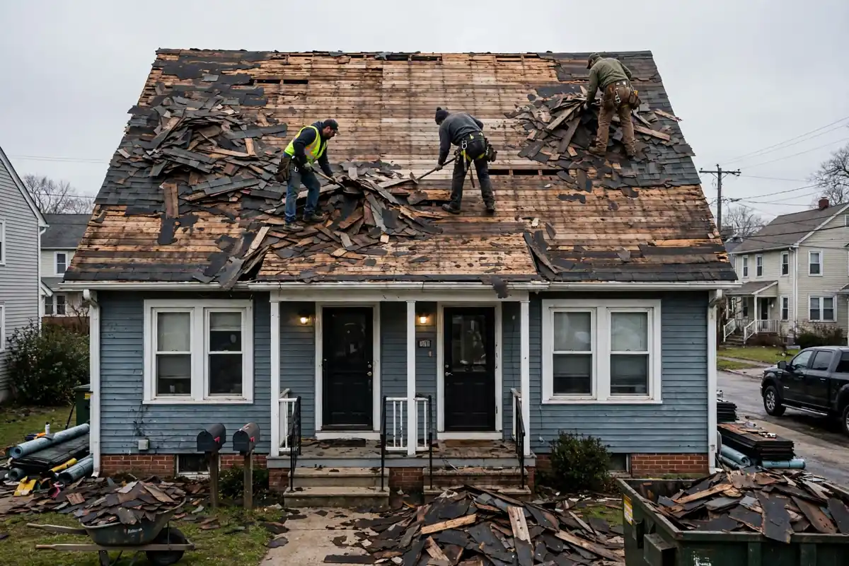 Roof Tear-Off " Redecking in Manor Section, Kearny, NJ 07032